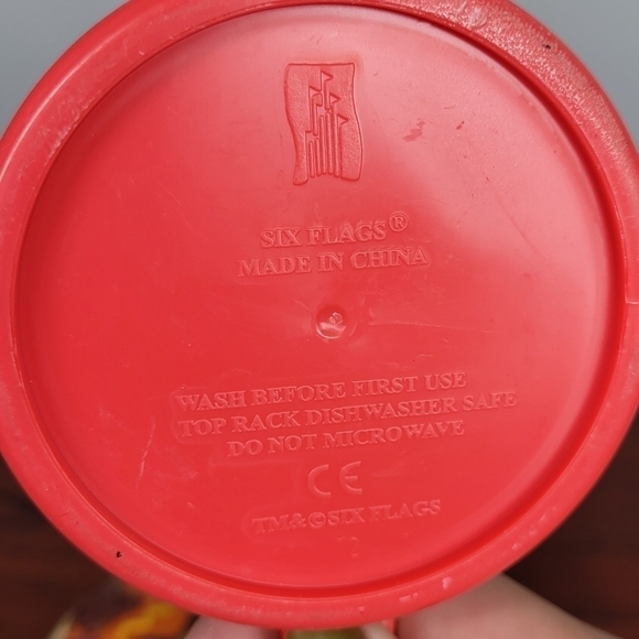 Vintage 1998 Six Flags Bugs Bunny and TAZ Tasmanian Devil Plastic Mugs‎ Retro - Picture 14 of 17